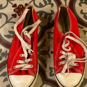 “All Star” on the back of the heel is worn off a bit. Lowest price:$15